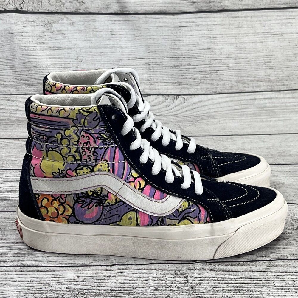 Vans Women's Anaheim Sk8-High Top Shoes Casual Sneaker Multicolored Sz W5.5-M 4‎